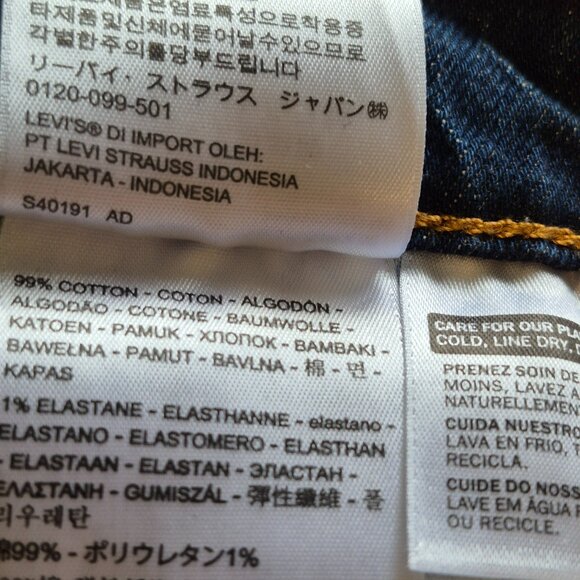 Levi's Wedgie Button Fly Jeans Size 25 - Picture 12 of 15